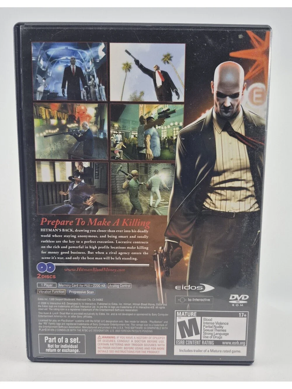 Hitman Trilogy (Sony PlayStation 2, 2007) Complete CIB With Sleeve & Bonus Disc